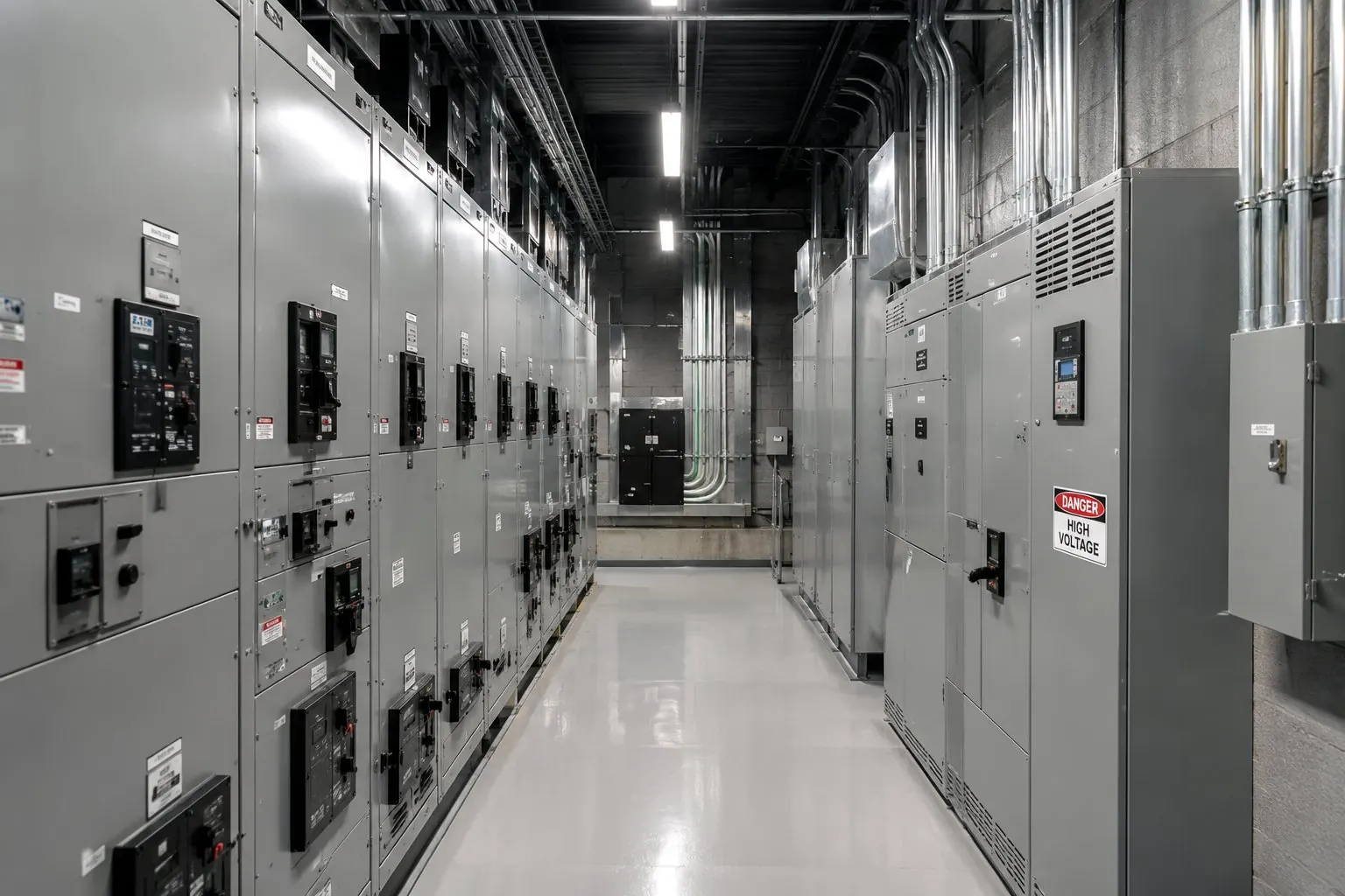 Electrical distribution equipment room
